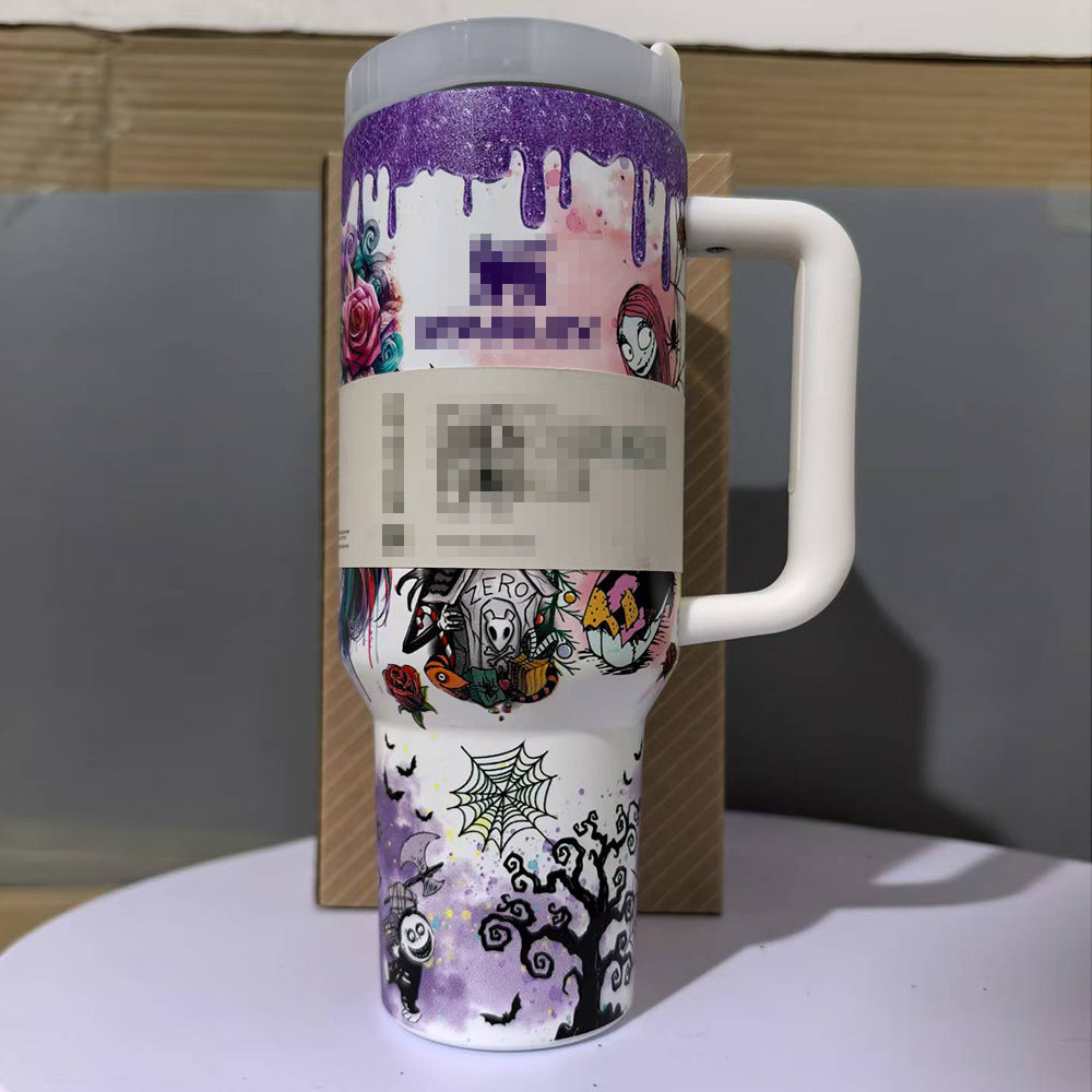 Halloween Glow-in-the-Dark 40oz Stainless Steel Vacuum Thermos