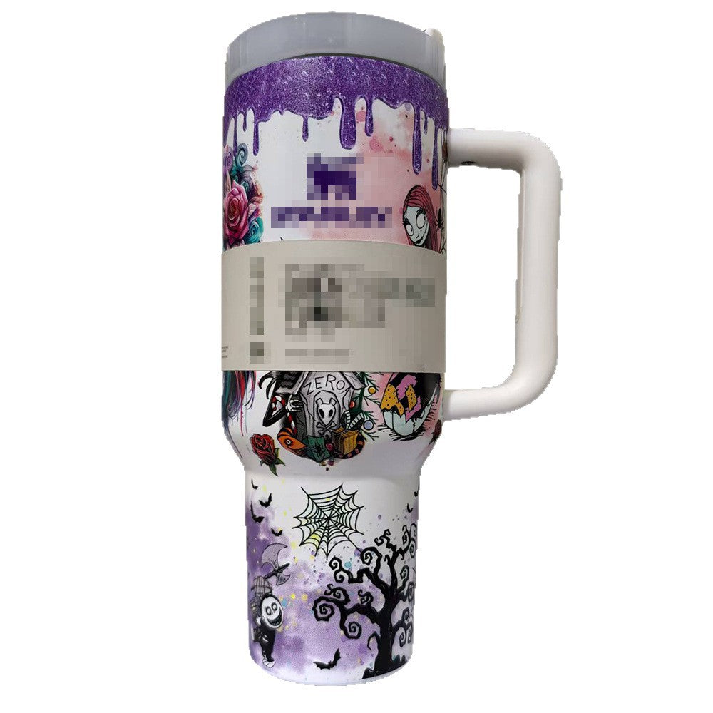 Halloween Glow-in-the-Dark 40oz Stainless Steel Vacuum Thermos