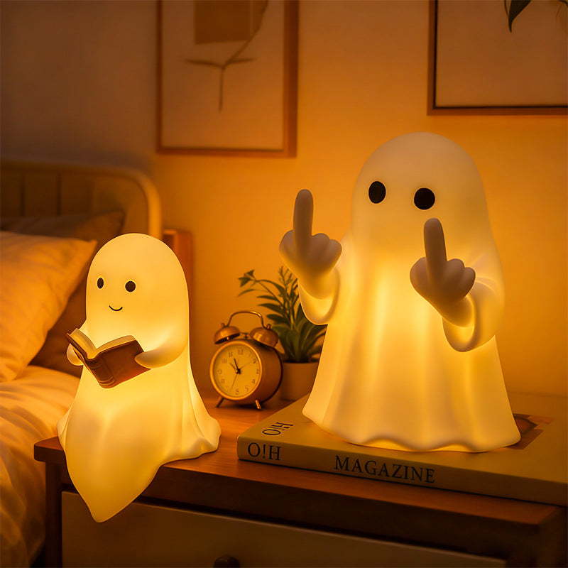 Halloween Ghost Night Light Cute Ghost Reading Desk Lamp