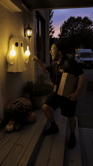 Animated reaction to SpookyFlip Ghost Glow Night Light