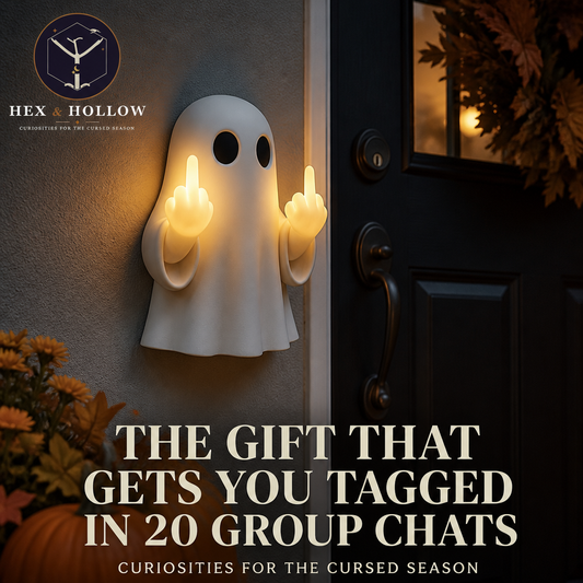 Halloween Ghost Middle Finger Glow Night Light